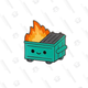 Lil Dumpster Fire Pin | $8 | Entertainment Earth